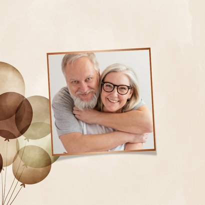 Einladungskarte Doppelparty 120 Luftballons 2