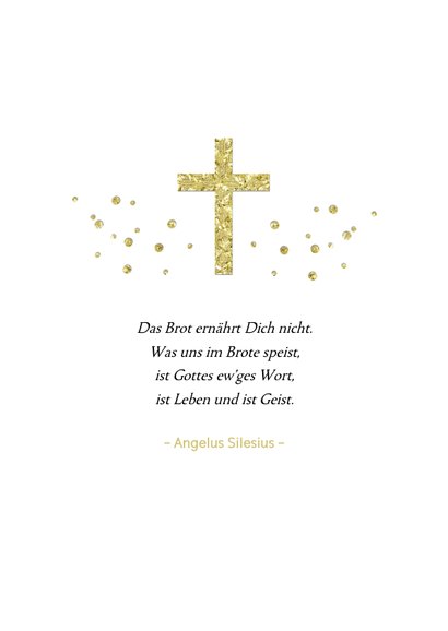 Einladungskarte Firmung Zweige & Kreuz 2