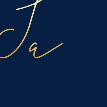 Einladungskarte Hochzeit Goldene Schrift 2