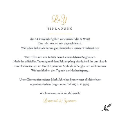 Einladungskarte Hochzeit Illustration Send a Smile