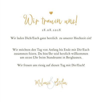 Einladungskarte Hochzeit lustige Porträts 3