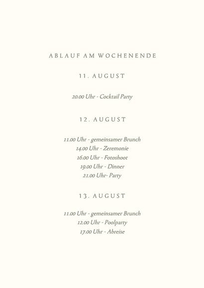 Einladungskarte Hochzeit Olivenzweig schlicht 2