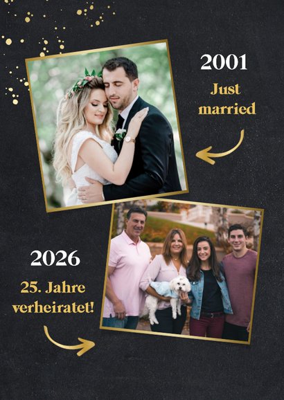 Einladungskarte Hochzeitsjubiläum Fotocollage Die Kleinen 2