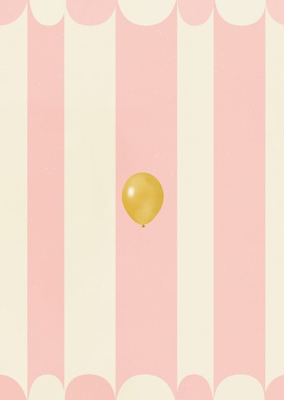 Einladungskarte Kindergeburtstag Zirkus Rückseite