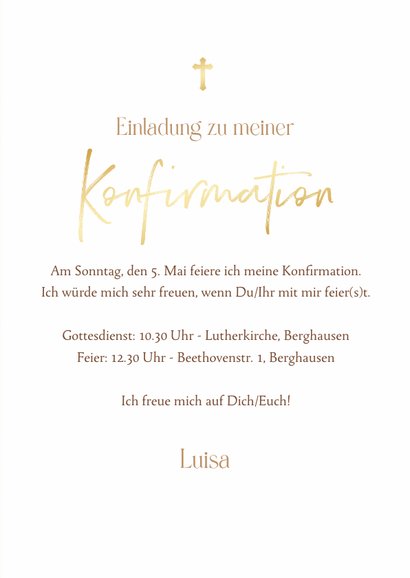 Einladungskarte Konfirmation Sonnenblumen 3