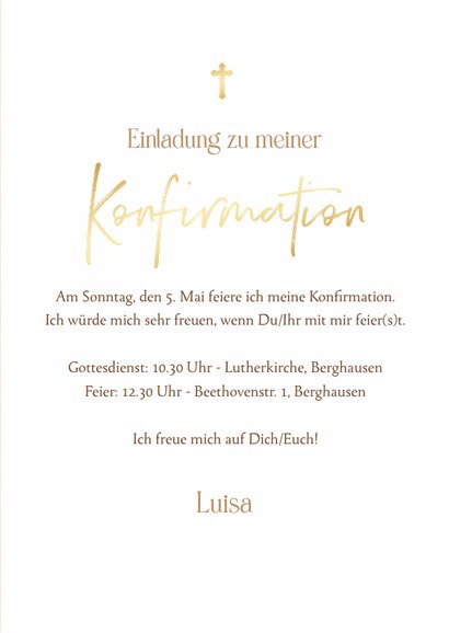 Einladungskarte Konfirmation Sonnenblumen 3