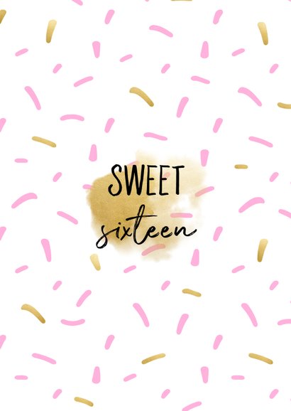 Einladungskarte mit Foto Sweet Sixteen 2