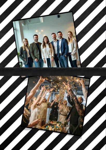 Einladungskarte Neujahrsempfang Fliege Vintage 2