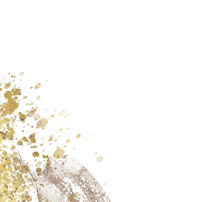 Einladungskarte Silvesterparty 'Glitter & Glamour' Rückseite