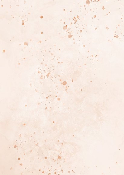 Einladungskarte Traufe rosé filigraner Zweig Rückseite