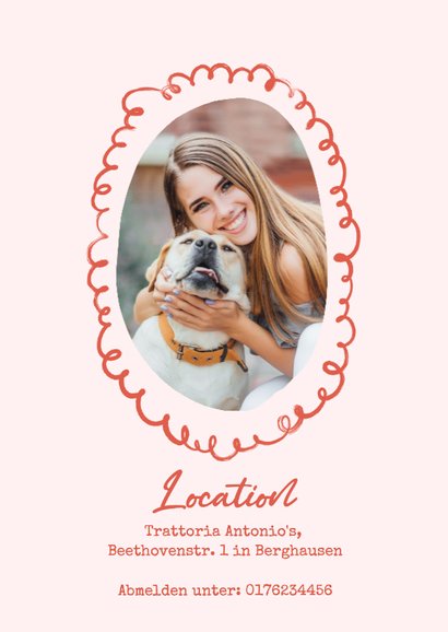 Einladungskarte zum Geburtstag Dinner & Party V.I.P. 2