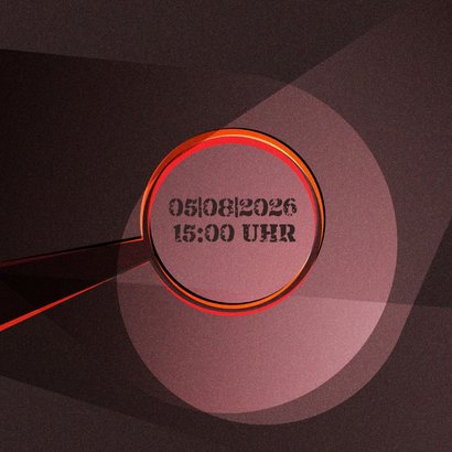 Einladungskarte zur Escape Room Party 12. Geburtstag 2