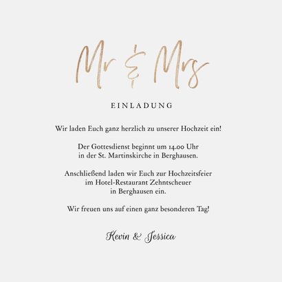 Einladungskarte zur Hochzeit Eukalyptusblätter 3