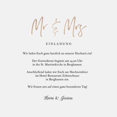 Einladungskarte zur Hochzeit Eukalyptusblätter 3