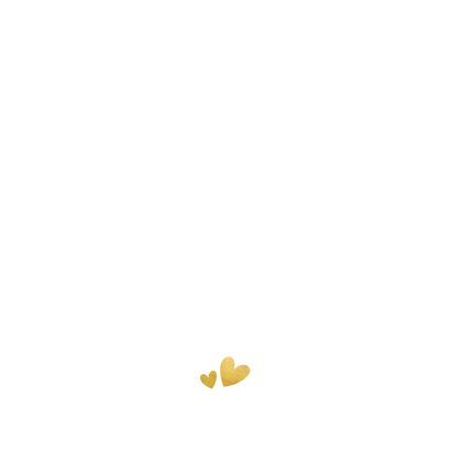 Einladungskarte zur Hochzeit mit Schrift in Goldlook & Foto Rückseite