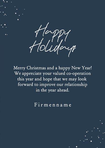 Elegante geschäftliche Weihnachtskarte Winterwald 3