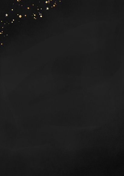 Elegante Weihnachts-Fotokarte schwarz-gold 2