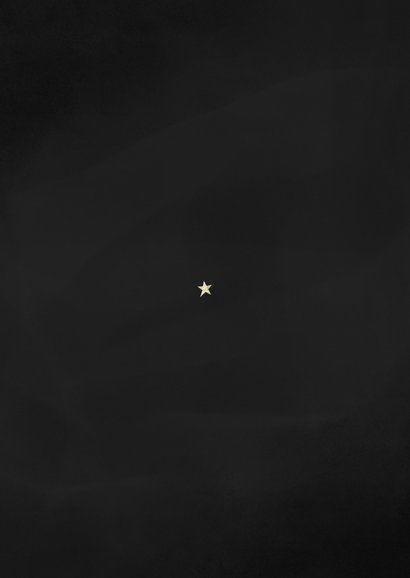 Elegante Weihnachts-Fotokarte schwarz-gold Rückseite