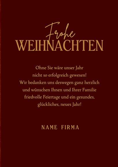 Firmen-Weihnachtskarte Foto & Schneeflocken 3