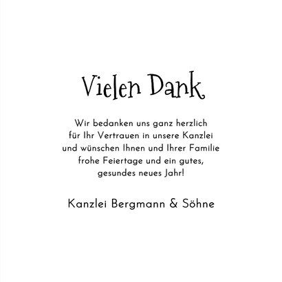 Firmen-Weihnachtskarte Jurist Weihnachtsmann Richter 3