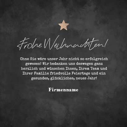 Firmen-Weihnachtskarte mit Label und Zweigen 3