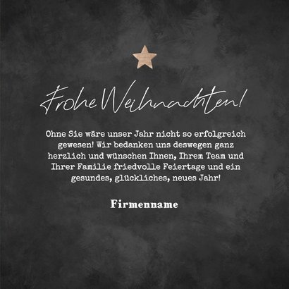 Firmen-Weihnachtskarte mit Label und Zweigen 3