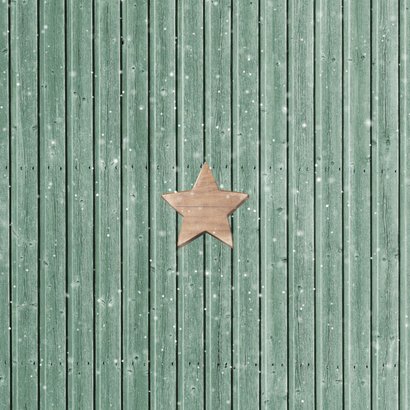 Firmen-Weihnachtskarte mit Label und Zweigen Rückseite