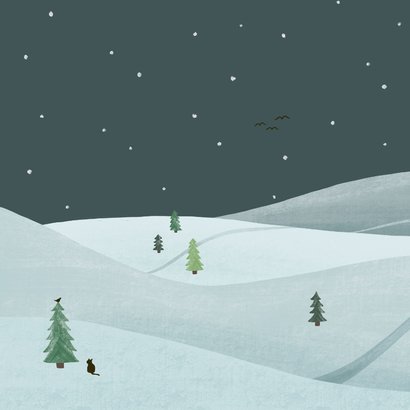 Firmen-Weihnachtskarte Winterlandschaft 2