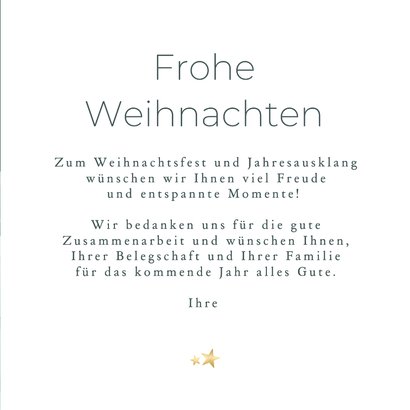 Firmen-Weihnachtskarte Winterlandschaft 3