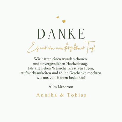 Foto-Dankeskarte Winterhochzeit Tannenbäume 3