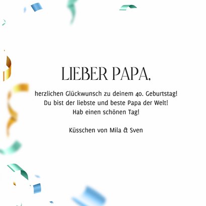 Foto-Geburtstagskarte Papa 3