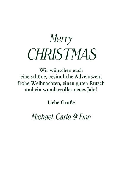 Foto-Karte 'A very Merry Christmas' Weihnachtsgrüße 3