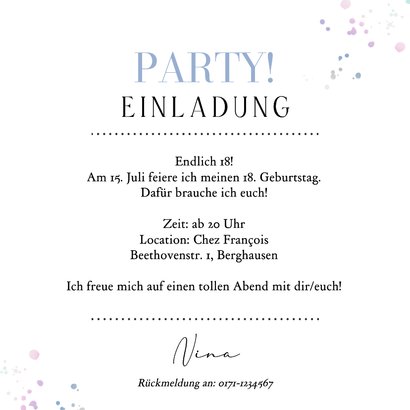 Foto-Karte Geburtstagseinladung Ticket V.I.P. 3