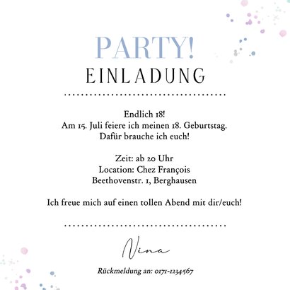 Foto-Karte Geburtstagseinladung Ticket V.I.P. 3