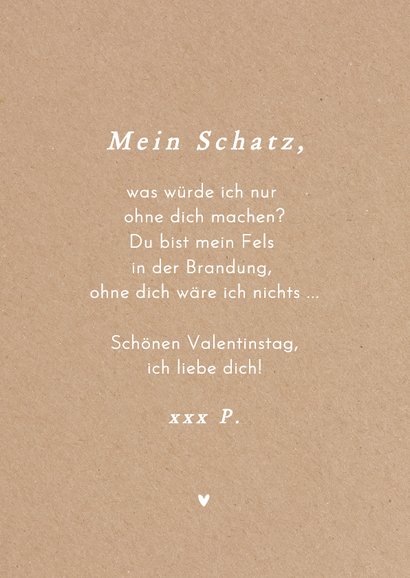 Foto-Karte Valentinstag 12 Fotos auf Kraftpapier 3