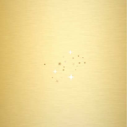 Foto-Neujahrskarte 'happy New Year' Sternchenrand Rückseite