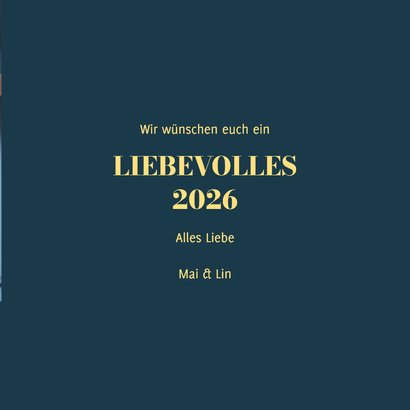 Foto-Neujahrskarte 'Liebevolles 2026'  3