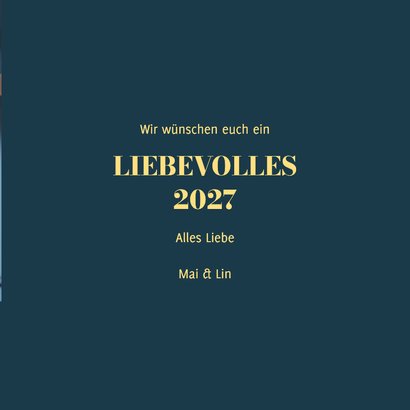 Foto-Neujahrskarte 'Liebevolles 2027' 3
