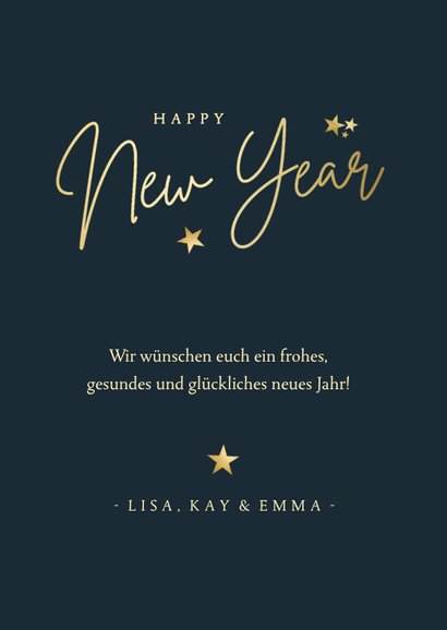 Foto-Neujahrskarte 'New Year' Art Deco 3