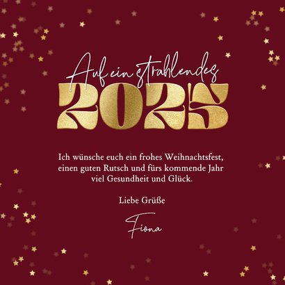 Foto-Weihnachtskarte 2025 gespiegelt in Rot  3