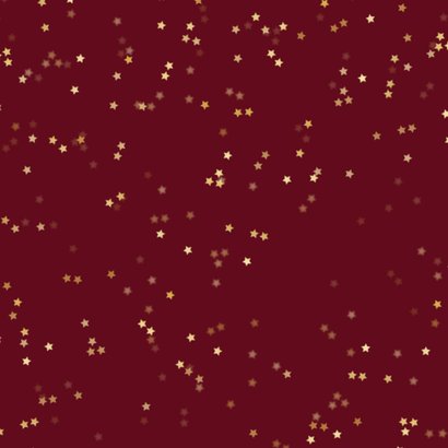 Foto-Weihnachtskarte 2027 gespiegelt in Rot Rückseite
