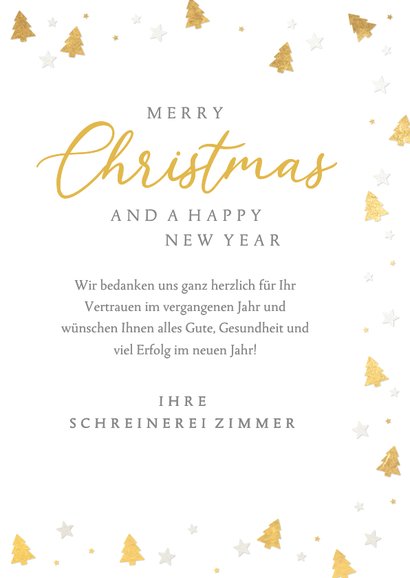 Foto-Weihnachtskarte geschäftlich 'Merry Christmas' 3