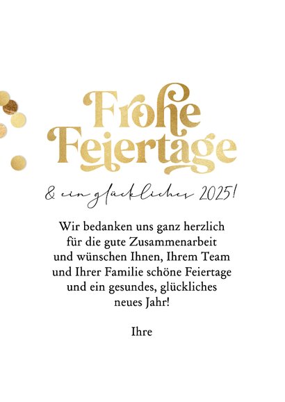 Foto-Weihnachtskarte Goldschrift & Tannengrün 3