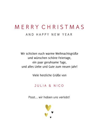 Foto-Weihnachtskarte Merry Xmas 3