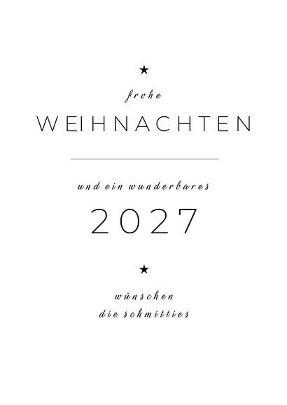 Foto-Weihnachtskarte schlicht & elegant 3