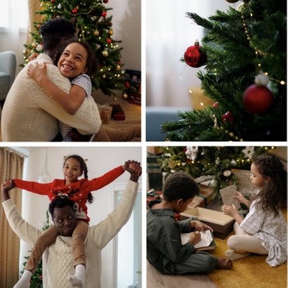 Foto-Weihnachtskarte vier Fotos 2