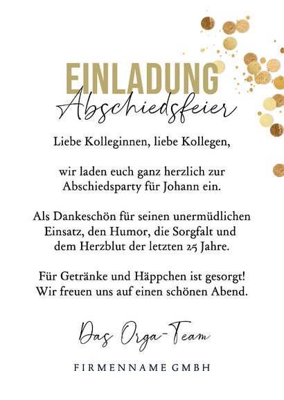 Fotocollage Abschiedsfeier Einladungskarte 'Best of ...' 3