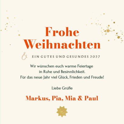 Fotocollage bunte Weihnachtskarte colorblocking 3