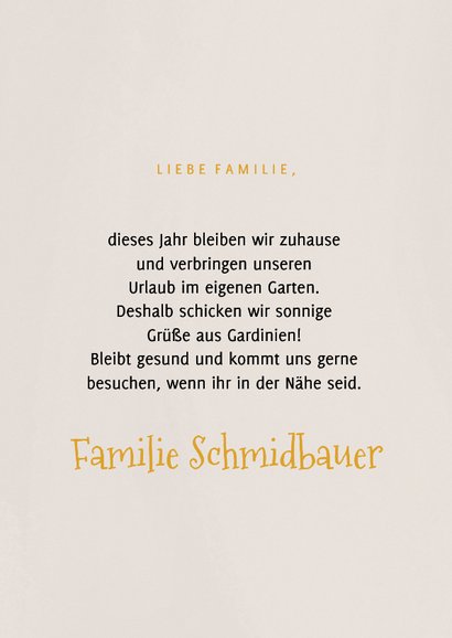 Fotocollage Karte Urlaub in 'Gardinien' 3
