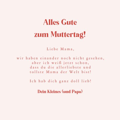 Fotocollage-Karte zum Muttertag 'mom-to-be' 3